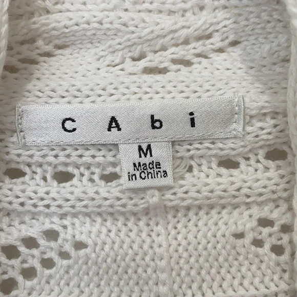 Cabi White Circle Sweater - Picture 3 of 8